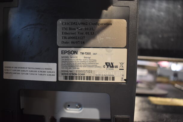 Toast 15.5" POS Monitor w/ Epson M267E Receipt Printer and Metal Cash Drawer - Image 4 of 5