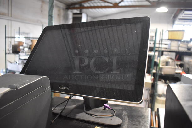 Toast 15.5" POS Monitor w/ Epson M267E Receipt Printer and Metal Cash Drawer - Image 5 of 5