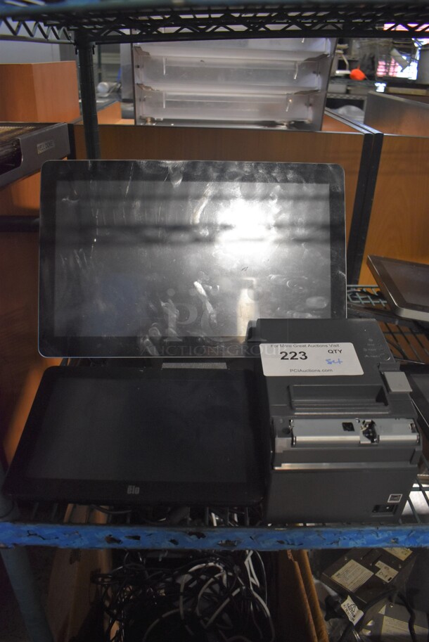 Elo 15.5" POS Monitor w/ Elo Monitor and Epson M267E Receipt Printer - Image 1 of 4