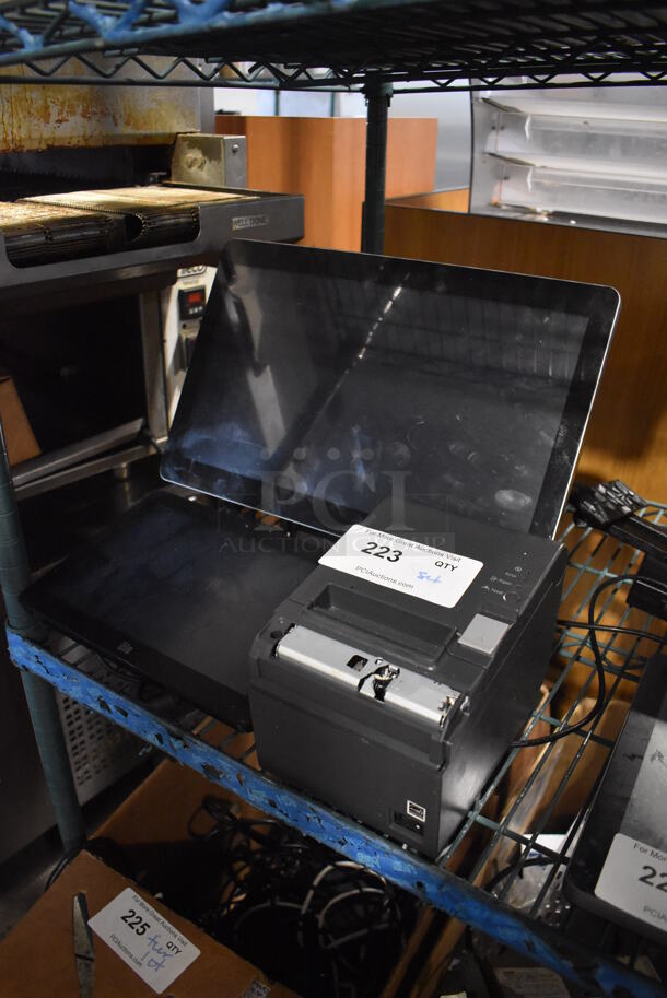 Elo 15.5" POS Monitor w/ Elo Monitor and Epson M267E Receipt Printer - Image 2 of 4