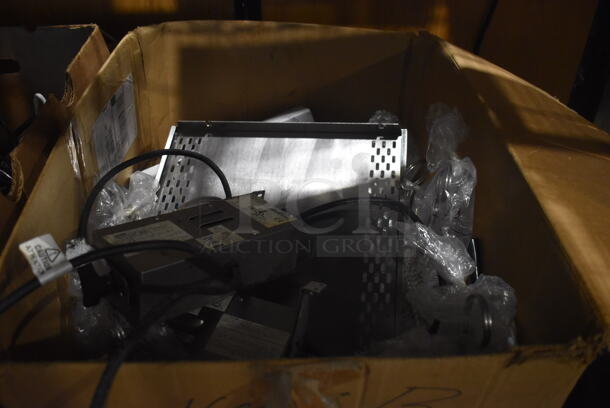 ALL ONE MONEY! Tier Lot of 2 Boxes of Wires and Broken Monitor - Image 3 of 6