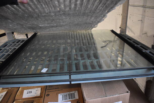 ALL ONE MONEY! Tier Lot of Poly Racks and Glass Panes - Image 3 of 4