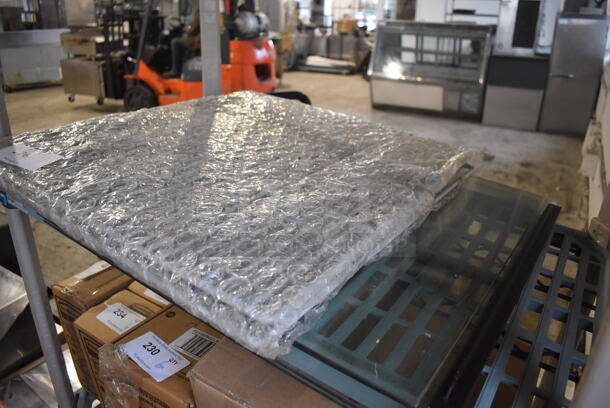 ALL ONE MONEY! Tier Lot of Poly Racks and Glass Panes - Image 4 of 4