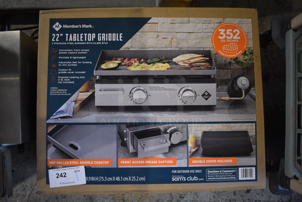 BRAND NEW IN BOX! Member's Mark 22" Tabletop Griddle. - Image 1 of 4