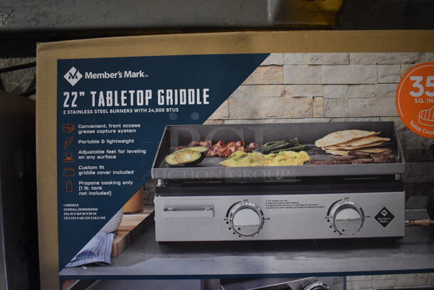 BRAND NEW IN BOX! Member's Mark 22" Tabletop Griddle. - Image 2 of 4
