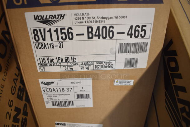 BRAND NEW IN BOX! Vollrath VCBA118-37 Commercial Countertop Single Hopper Slushie Machine. Hopper Has 1.6 Gallon Capacity. 115 Volts, 1 Phase. Tested and Working! - Image 2 of 2