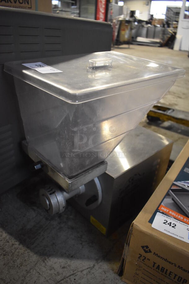 Olde Tyme PN1 Stainless Steel Commercial Countertop Nut Grinder. 115 Volts, 1 Phase. 11x21x21. Tested and Working! - Image 1 of 5