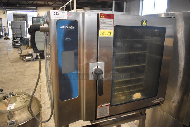 2014 Alto Shaam Model 10.10 ESI Stainless Steel Commercial Electric Powered Combitherm Convection Oven w/ View Through Door on Stand. 208-240 Volts, 3 Phase. 45x35x68 - Image 2 of 6