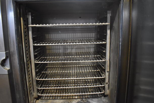 2014 Alto Shaam Model 10.10 ESI Stainless Steel Commercial Electric Powered Combitherm Convection Oven w/ View Through Door on Stand. 208-240 Volts, 3 Phase. 45x35x68 - Image 4 of 6
