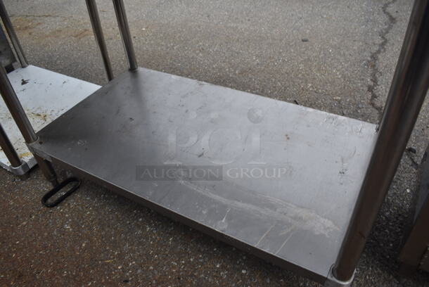 Stainless Steel Table w/ Back Splash and Under Shelf. 48x30x39 - Image 3 of 3