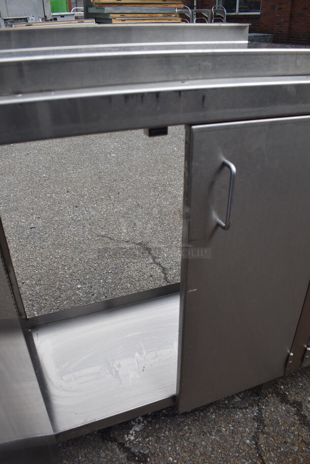 Stainless Steel 4 Door Cabinet. No Countertop. 55x15x34 - Image 4 of 5