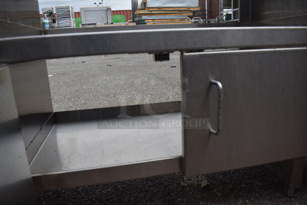 Stainless Steel 4 Door Cabinet. No Countertop. 55x15x34 - Image 5 of 5
