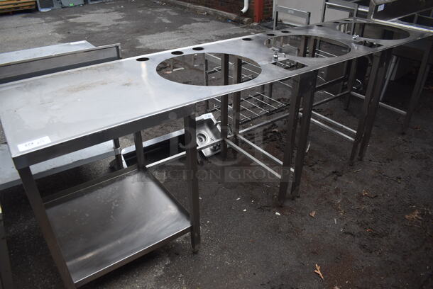 Stainless Steel Commercial Sauce Table w/ Under Shelf. 116x30x36 - Image 1 of 5