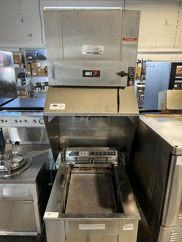 BKI FH-28 Stainless Steel Commercial Ventless Grease Hood. Does Not Include Fryer. 208-240 Volts, 1 or 3 Phase. 34x37x90 - Image 2 of 11