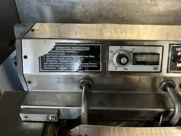DCA RFR 118 Stainless Steel Commercial Electric Powered Deep Fat Fryer. Fryer: 240 Volts, 1 Phase. Goes GREAT w/ Lot #1! 27.5x35.5x42 - Image 8 of 8
