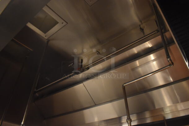 6.5' Aquamatic 5430 AM-SCA-N Stainless Steel Commercial Grease Hood w/ Make Up Air Fan. BUYER MUST REMOVE. 80x54x35, 80x16x12. (Demo Kitchen) - Image 7 of 8