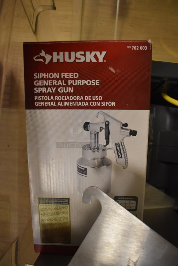 ALL ONE MONEY! Poly Clear Bin w/ Campbell Hausfeld HVLP Paint Sprayer. 18x26x16. (Computer Demo Lab 2) - Image 2 of 4
