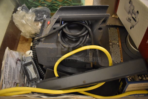 ALL ONE MONEY! Poly Clear Bin w/ Campbell Hausfeld HVLP Paint Sprayer. 18x26x16. (Computer Demo Lab 2) - Image 3 of 4