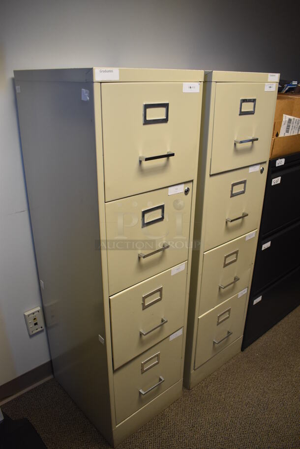 ALL ONE MONEY! Room Lot of Various Items Including Desk, 2 Chairs, Printer, Floor Style Scale and 5 Assorted Filing Cabinets. Does Not Include Gray Cabinet on Left Wall. BUYER MUST REMOVE. (Offices - Hallway by Facilities Closet) - Image 8 of 10