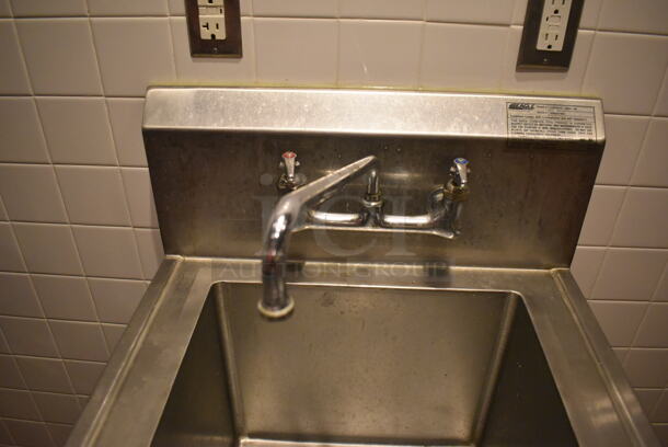 Eagle YCBH2472-0004-00 Stainless Steel Commercial Single Bay Sink w/ Back Splash and 4 Doors. BUYER MUST REMOVE. 24x72x44.5. (Demo Kitchen) - Image 4 of 7