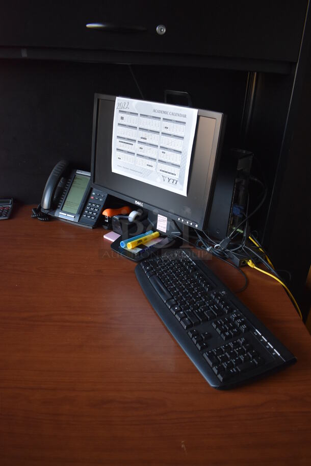 ALL ONE MONEY! Lot of Desk, Computer, Phone and Office Chair. BUYER MUST REMOVE. (Offices - Hallway by Facilities Closet) - Image 2 of 6