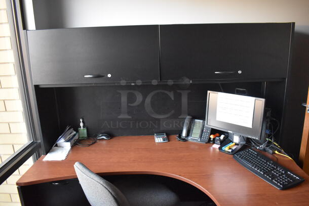 ALL ONE MONEY! Lot of Desk, Computer, Phone and Office Chair. BUYER MUST REMOVE. (Offices - Hallway by Facilities Closet) - Image 3 of 6