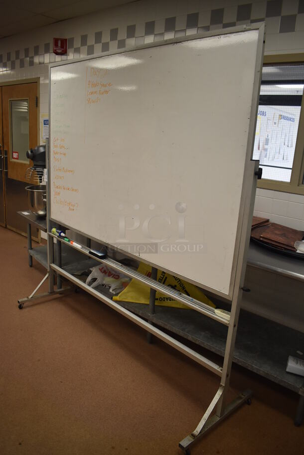 White Board on Casters. 75x24x78. (Restaurant Kitchen) - Image 4 of 5