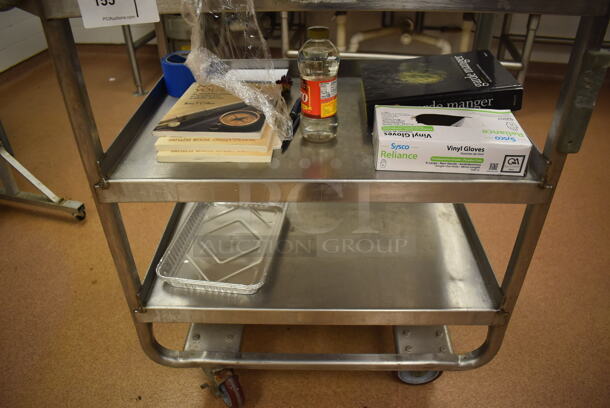 Stainless Steel Commercial 3 Tier Cart on Commercial Casters. Does Not Include Contents. 20x32x38. (Restaurant Kitchen) - Image 5 of 5