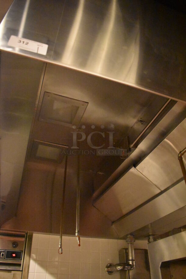 6.5' Aquamatic 5430 AM-SCA-N Stainless Steel Commercial Grease Hood w/ Make Up Air Fan. BUYER MUST REMOVE. 80x54x35, 80x16x12. (Demo Kitchen) - Image 3 of 8