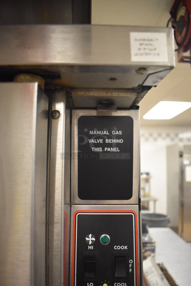 2 Garland Master 200 Stainless Steel Commercial Natural Gas Powered Full Size Convection Ovens w/ View Through Doors, Metal Oven Racks and Thermostatic Controls. BUYER MUST REMOVE. 38x42x71. 2 Times Your Bid! Tested and Working! (Restaurant Kitchen) - Image 8 of 8