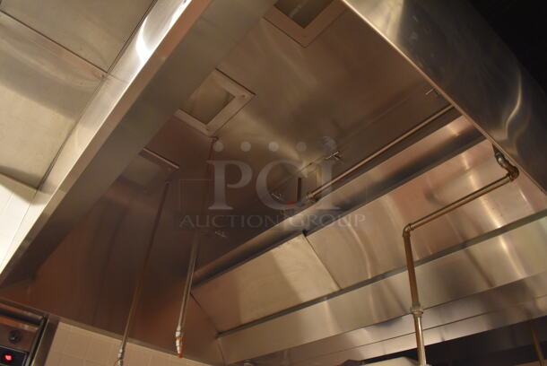 6.5' Aquamatic 5430 AM-SCA-N Stainless Steel Commercial Grease Hood w/ Make Up Air Fan. BUYER MUST REMOVE. 80x54x35, 80x16x12. (Demo Kitchen) - Image 5 of 8