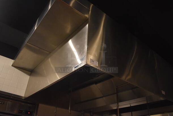 6.5' Aquamatic 5430 AM-SCA-N Stainless Steel Commercial Grease Hood w/ Make Up Air Fan. BUYER MUST REMOVE. 80x54x35, 80x16x12. (Demo Kitchen) - Image 6 of 8