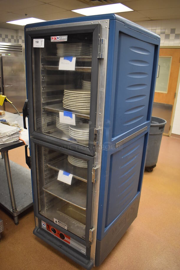 2013 Metro C539-HDC-L-BU Poly Commercial Single Door Reach In Warming Holding Cabinet on Commercial Casters. Comes w/ Various Ceramic Plates. 120 Volts, 1 Phase. 27x32x71. Tested and Working! (Restaurant Kitchen) - Image 2 of 6