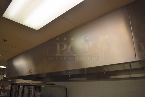 LATE MODEL! 14' Vent Master CM-EX-B Stainless Steel Commercial Grease Hood w/ Filters. BUYER MUST REMOVE. 171x60x26. (Pastry Kitchen)  - Image 2 of 9