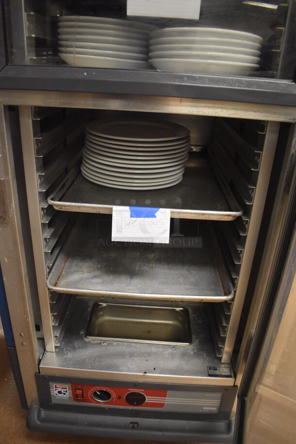 2013 Metro C539-HDC-L-BU Poly Commercial Single Door Reach In Warming Holding Cabinet on Commercial Casters. Comes w/ Various Ceramic Plates. 120 Volts, 1 Phase. 27x32x71. Tested and Working! (Restaurant Kitchen) - Image 3 of 6