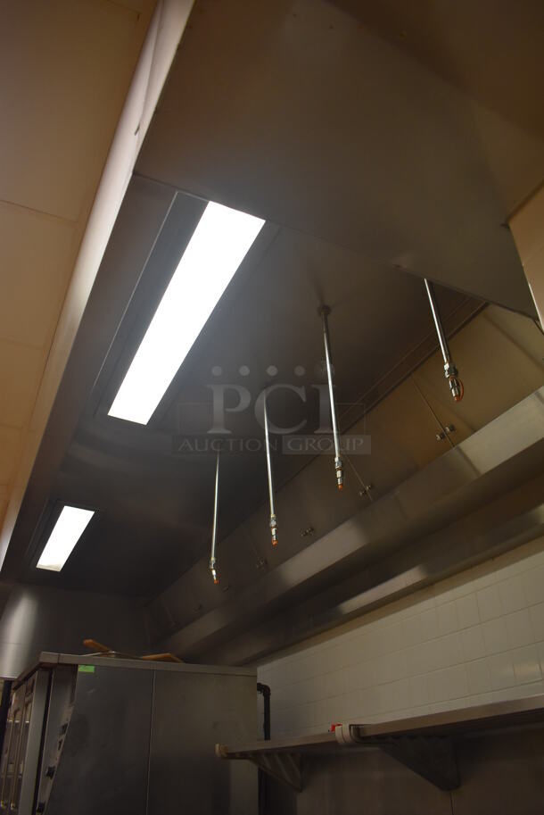 LATE MODEL! 14' Vent Master CM-EX-B Stainless Steel Commercial Grease Hood w/ Filters. BUYER MUST REMOVE. 171x60x26. (Pastry Kitchen)  - Image 3 of 9