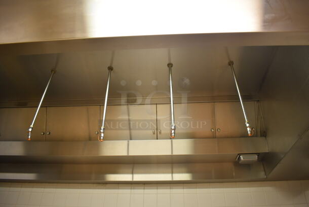 LATE MODEL! 14' Vent Master CM-EX-B Stainless Steel Commercial Grease Hood w/ Filters. BUYER MUST REMOVE. 171x60x26. (Pastry Kitchen)  - Image 4 of 9