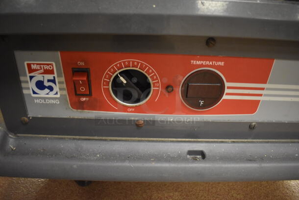 2013 Metro C539-HDC-L-BU Poly Commercial Single Door Reach In Warming Holding Cabinet on Commercial Casters. Comes w/ Various Ceramic Plates. 120 Volts, 1 Phase. 27x32x71. Tested and Working! (Restaurant Kitchen) - Image 5 of 6
