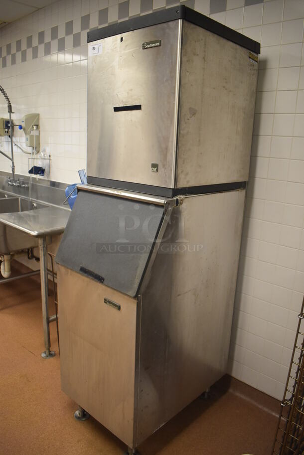 Scotsman Stainless Steel Commercial Ice Head on Scotsman Stainless Steel Ice Bin. BUYER MUST REMOVE. 22x32x78.5. (Restaurant Kitchen) - Image 2 of 7