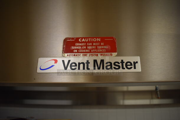 LATE MODEL! 14' Vent Master CM-EX-B Stainless Steel Commercial Grease Hood w/ Filters. BUYER MUST REMOVE. 171x60x26. (Pastry Kitchen)  - Image 9 of 9