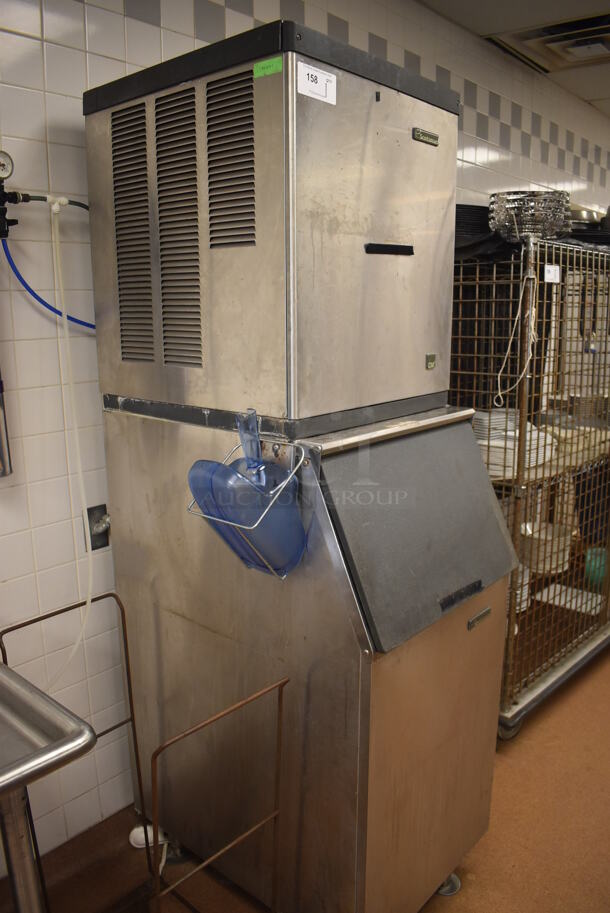 Scotsman Stainless Steel Commercial Ice Head on Scotsman Stainless Steel Ice Bin. BUYER MUST REMOVE. 22x32x78.5. (Restaurant Kitchen) - Image 6 of 7
