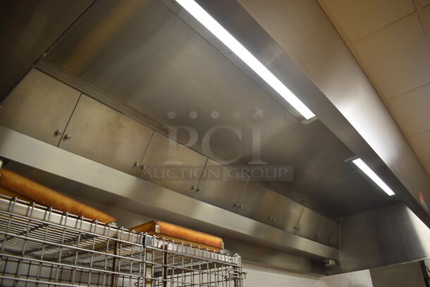 LATE MODEL! 13' Vent Master CM-EX-B Stainless Steel Commercial Grease Hood w/ Filters. BUYER MUST REMOVE. 171x60x26. (Pastry Kitchen)  - Image 2 of 9