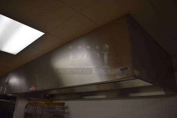 LATE MODEL! 13' Vent Master CM-EX-B Stainless Steel Commercial Grease Hood w/ Filters. BUYER MUST REMOVE. 171x60x26. (Pastry Kitchen)  - Image 5 of 9