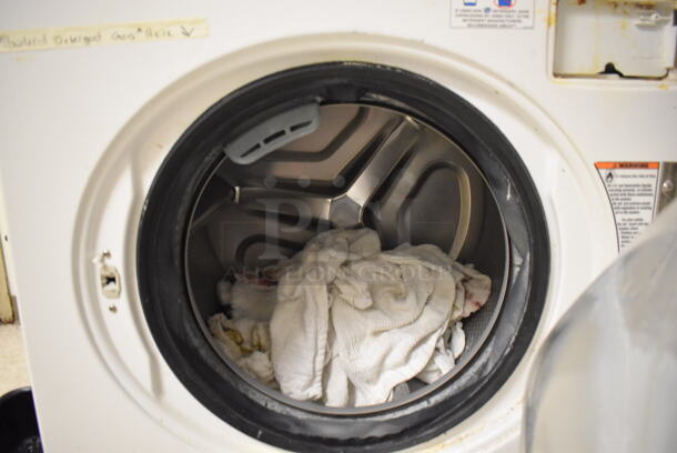 Alliance Stacked Front Load Washer and Dryer Unit. Model LTSA9AWN 120 Volts, 1 Phase Washer. 27x28x76. (Store Room) - Image 6 of 8