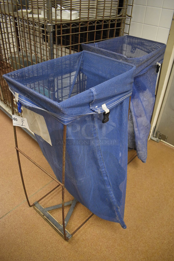 2 Metal Laundry Bag Frame. 18x12x34. 2 Times Your Bid! (Restaurant Kitchen) - Image 2 of 3