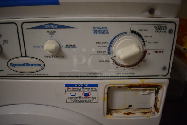 Alliance Stacked Front Load Washer and Dryer Unit. Model LTSA9AWN 120 Volts, 1 Phase Washer. 27x28x76. (Store Room) - Image 8 of 8