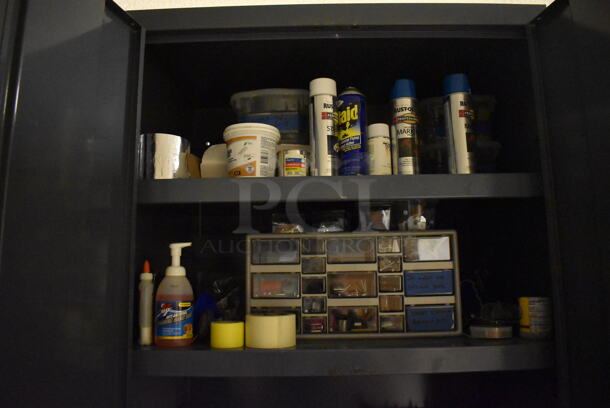 2 Gray Metal 2 Door Cabinets w/ Contents. 36x24x84. 2 Times Your Bid! (Maintenance Room) - Image 4 of 6