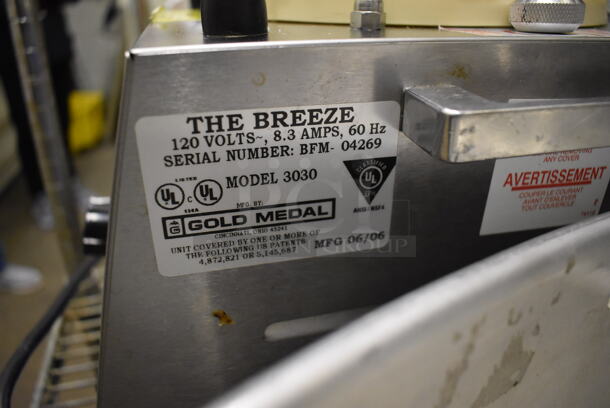 Gold Medal 3030 Stainless Steel Commercial Countertop Cotton Candy Machine. 120 Volts, 1 Phase. 26x26x19. Tested and Working! (Store Room) - Image 5 of 6