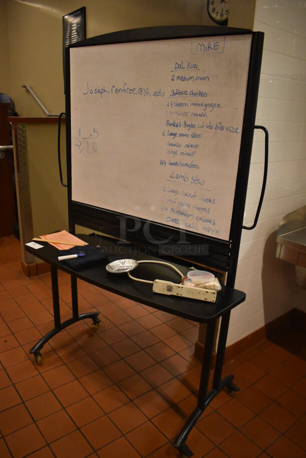 White Board on Casters. 48x25x72. (Demo Kitchen) - Image 2 of 3