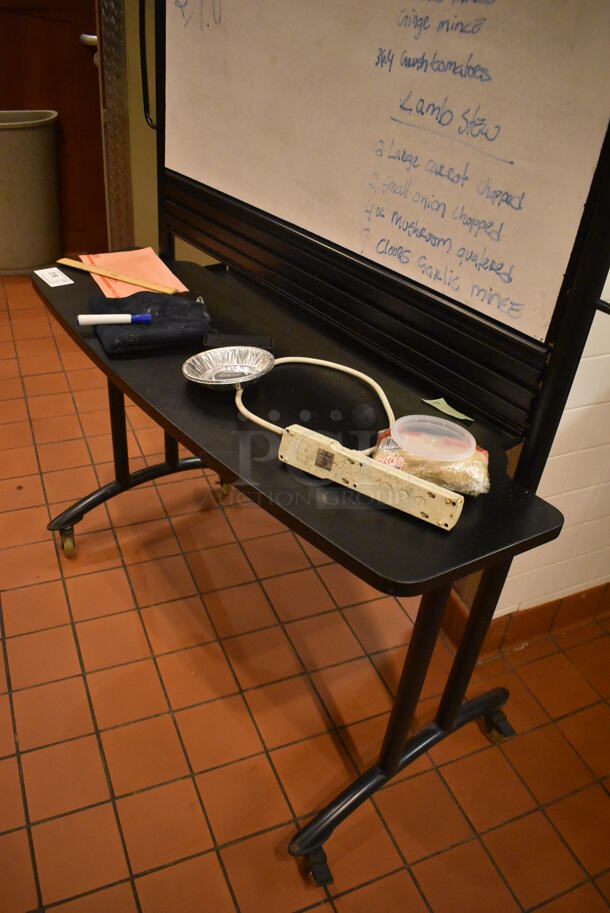 White Board on Casters. 48x25x72. (Demo Kitchen) - Image 3 of 3